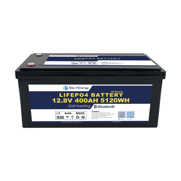 IP65 Enclosure 12.8V Lithium RV Battery 400Ah M8 Terminal Low Self Discharge 3% Per Month