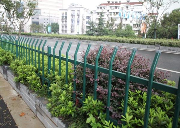 Powder Coated Metal Garden Fence Panels Decorative With 0.3-6m Length