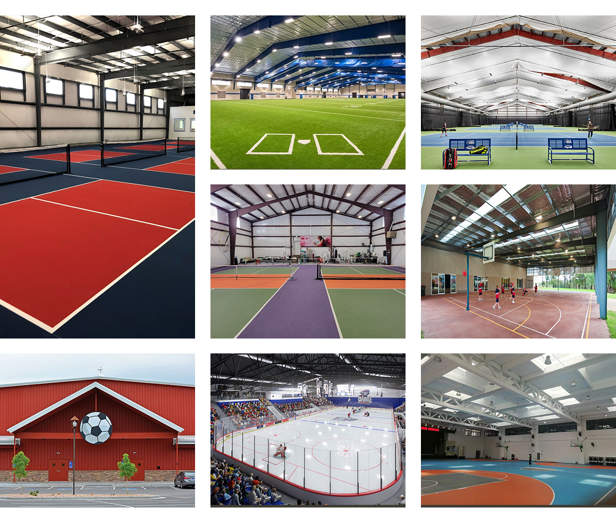 Indoor Gym Light Steel Stadium Construction Building Prefab Steel Structure Stadium