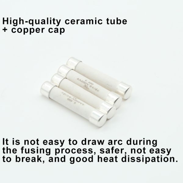0.2A to 50A 250VAC 250VDC 300VAC 300VDC 500VAC 500VDC 600VAC 600VDC 750VAC 750VDC 1000VAC 1000VDC 10KA Fast Acting 6x32mm Ceramic Fuse