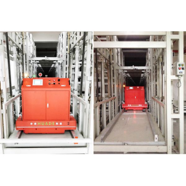 Two Way Radio Shuttle Cart And Carrier ASRS Automatic Storage And Retrieval System  Pallet Runner Rack System