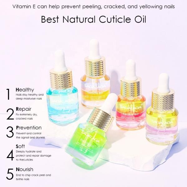 Double Layer Nail Cuticle Oil Bottle Custom Logo Private Label Cuticle Nail Care Growth Repair Oil Serum Product for Nails