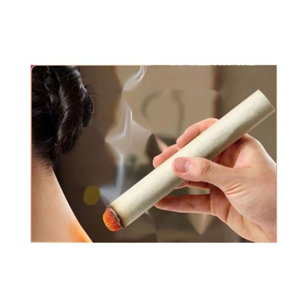 Chinese Traditional Moxibustion Pure Moxa Stick/Roll High Safety Standard GB15979-2002