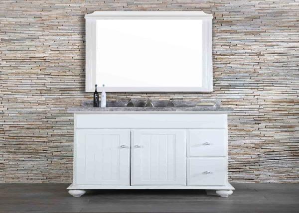 Granite Custom Bathroom Countertop Long Durability White Extraordinary Design