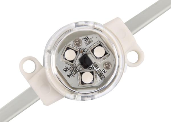 A luz de tira 3 exteriores do diodo emissor de luz da luz do pixel do diodo emissor de luz do Natal do pixel de DC12V 1W conduziu para dentro