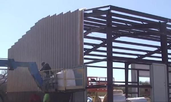 Anti Rust Paint Prefab Steel Warehouse Metal Frame Structure Large Size ISO9001