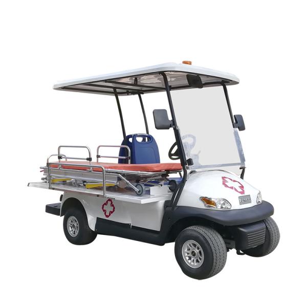 80-100km de alcance Chassi de alumínio Ambulância elétrica Golf Car para resgate de emergência