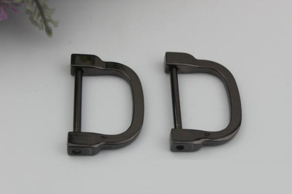 Factory Supply 31mm Zinc Alloy D Ring&Light Gold D Shape Buckles for Handbag
