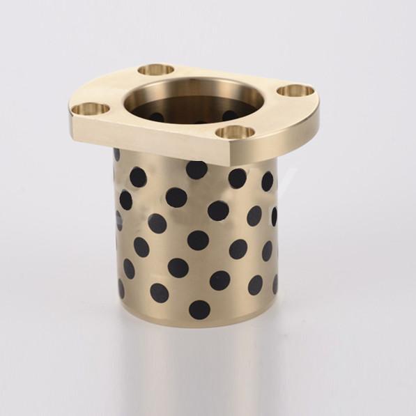 Solid Bronze Self Lubricating Bearing | Graphite Slide Wear Plate