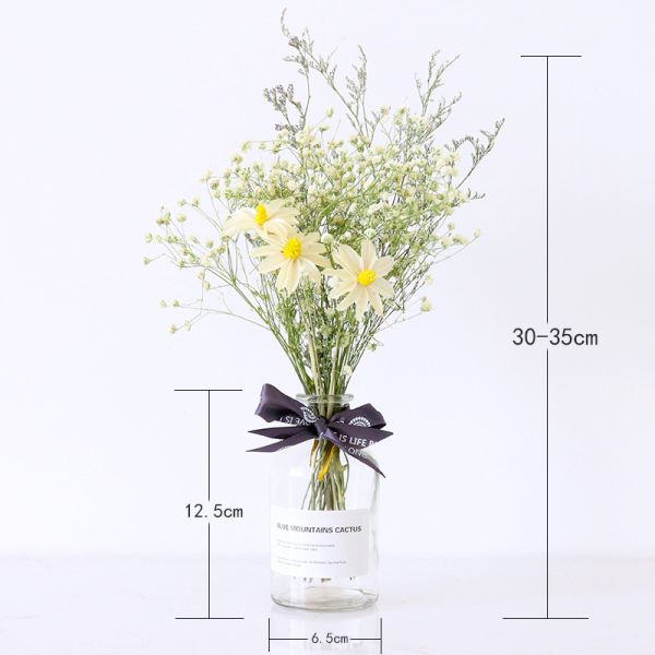 Wedding Table Decor 25cm White Babys Breath Bunch Dried Flower