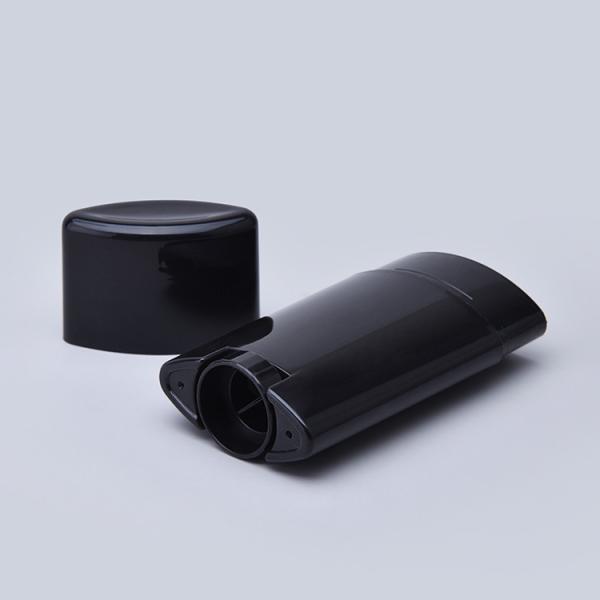 50g Black Deodorant Tubes Plastic With Smooth Surface