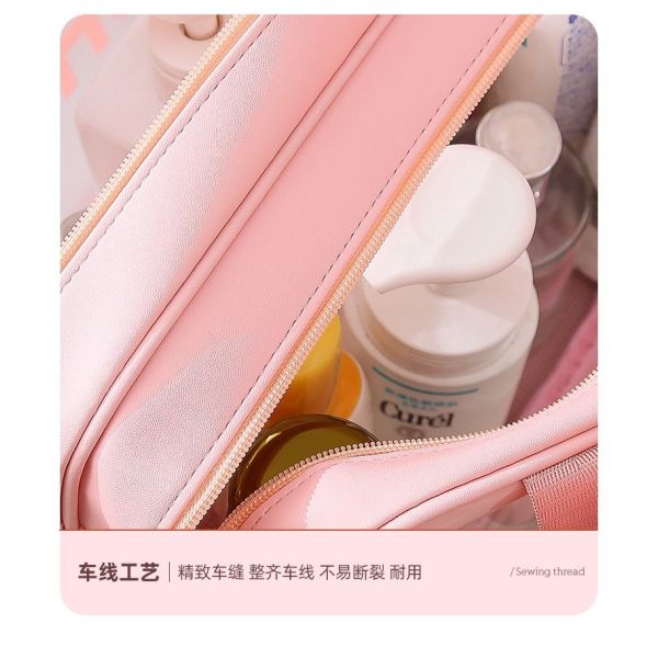 LARGE CAPACITY DRY AND WET SEPARATION MAKEUP BAG WOMEN'S PORTABLE COSMETICS STORAGE BAG 2024 NEW TOILETRY BAG TRAVEL BAG