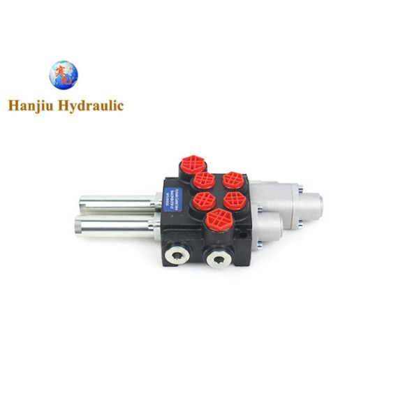 2 Section Hydraulic Distributor Monoblock Directional Control Valve Max Flow 40L 1-floating Section Cable Controlled P40