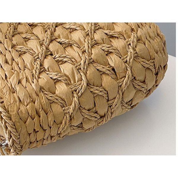 2024 Shoulder Bags Tote Bag Mexico French Basket Straw Weave Beach Bags Women Striped