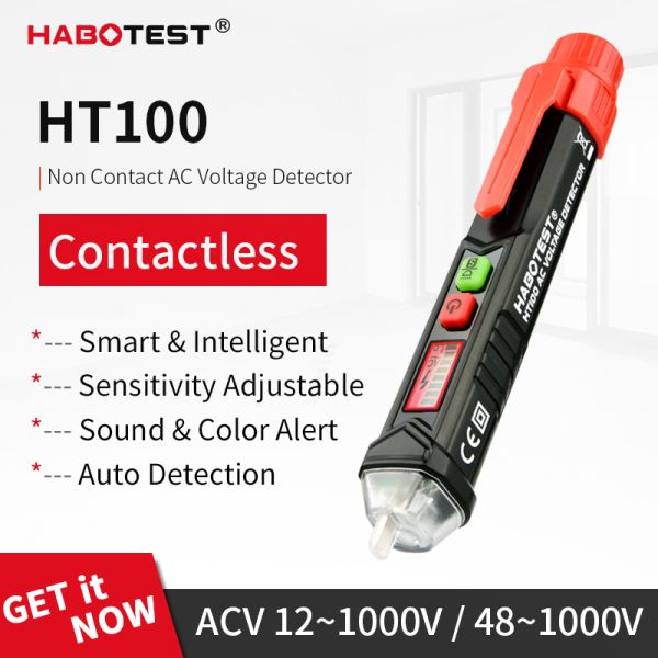 1000V электронное HT100 не контактируют детектор напряжения тока AC