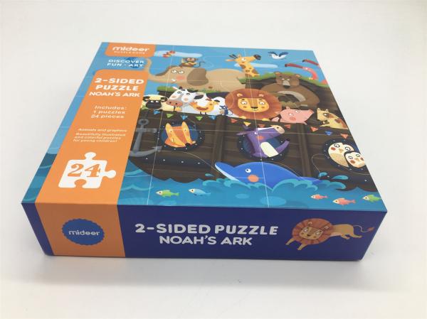 Personalized 2 Sided Jigsaw Puzzle Games Noah'S Arks For Young Children