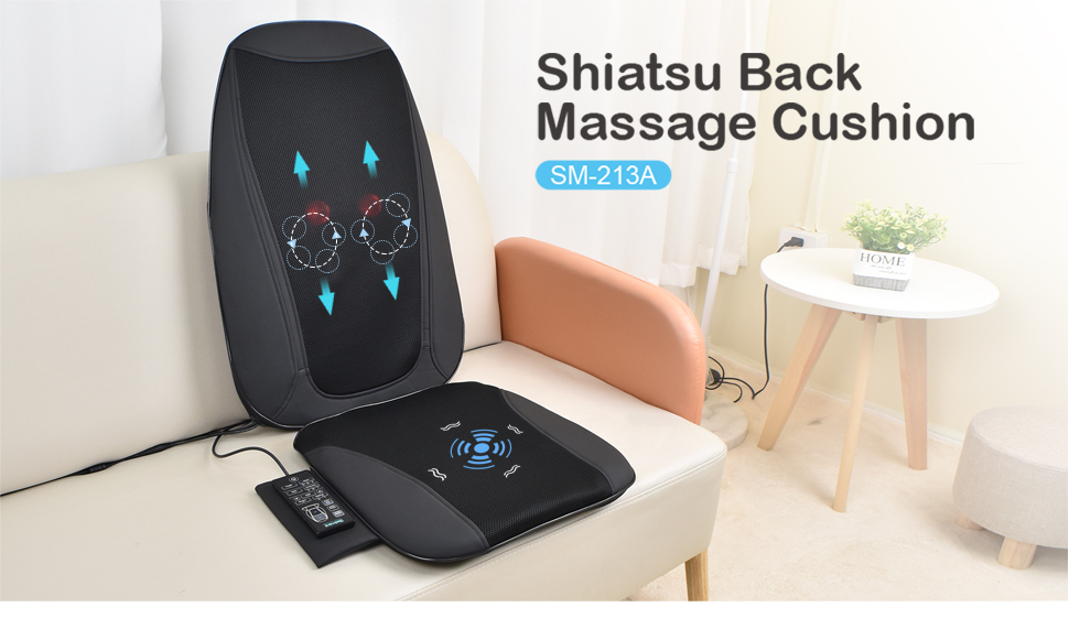 Unan Sa Pagmasahe Kneading Shiatsu Electric Seat Massage Cushion