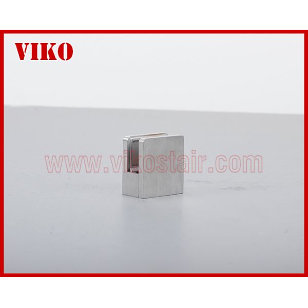 Glass D Clamp FlatVK65  D Clamp Flat Spigot Square Design Swimming Pool Fence Tempered Glass 304 Stainless steel Sati