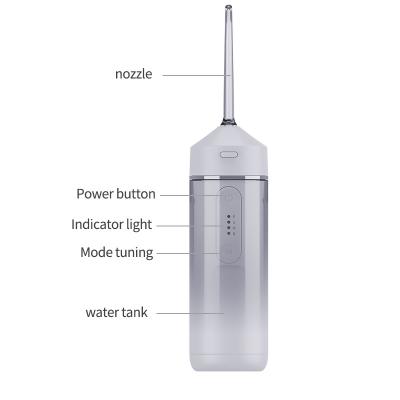 160ml Cordless Rechargeable Water Flosser Water Resistant With Three Modes