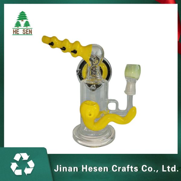 L'eau de recycleur verre de Borosilicate de chlorhydrate de 7,5 pouces Bongs