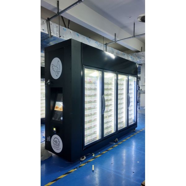 Locker Vending Machine Offering Large Capacity and Advanced Payment Options for Direct to Consumer Egg Sales by Farmers