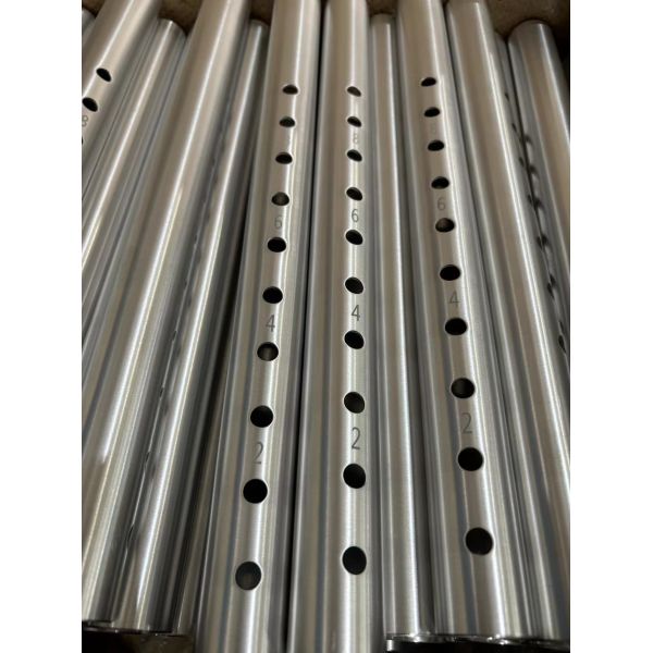 Лазерная маркировка отчищенная нержавеющая сталь поддержка круглый трубка для портативного складной многофункциональный массаж кровати красоты