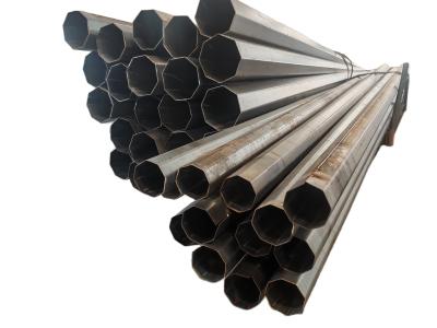 9M 10M Distribution Steel Pole Octagonal Hot Dip Galvanized Steel Power Pole 13.2kv