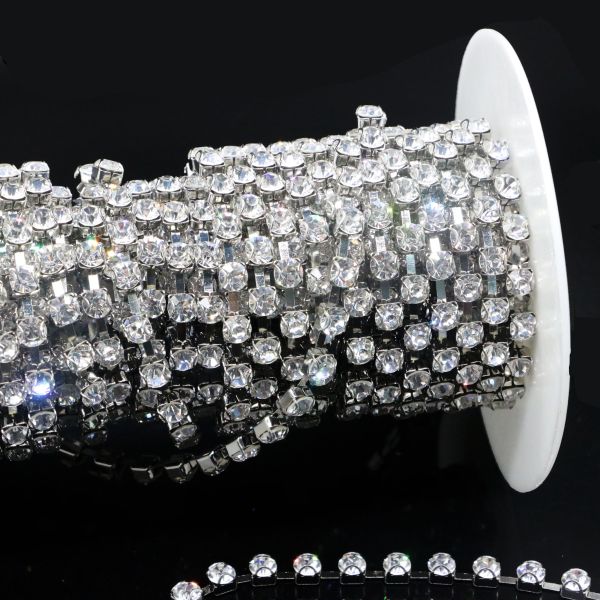 Copper Pearl And Rhinestone Necklace Inlaid 5.89MM Round Diamond OEM