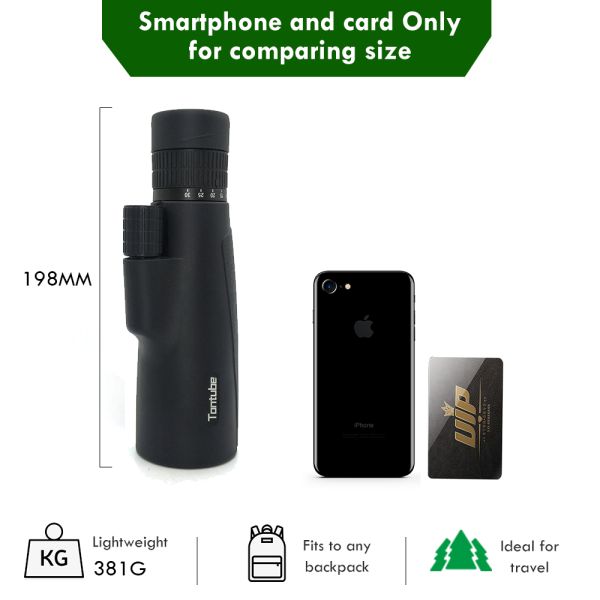 чернь сотового телефона телескопа сигнала 10-30X55 Monocular для наблюдать птицы