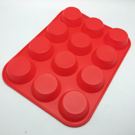 silicone mold kitchen accessories round shape 12 cupcake mold SB-067