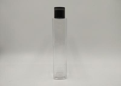 100ml Slim Square Cosmetic PET Bottles Silk Screen Printing With Screw Double Cap