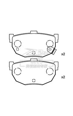 Ceramic Toyota Brake Pad Set OE 04465-35290 Lightweight 2.5 Pounds For Front / Rear Braking System