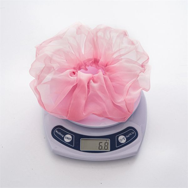 Spring/summer thin large mesh head accessories solid color Organza large hair rope scrunchies spot hair accessories
