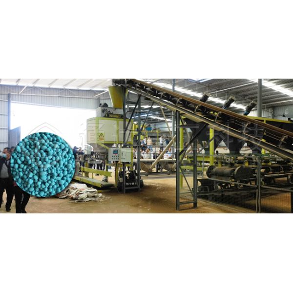 5-10t/h Chicken Manure Waste Mushroom Round Organic Fertilizer Granules Production Line