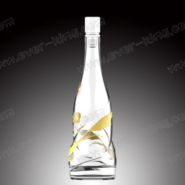 700ml Twisted Vodka Glass Bottle With Bright Closure