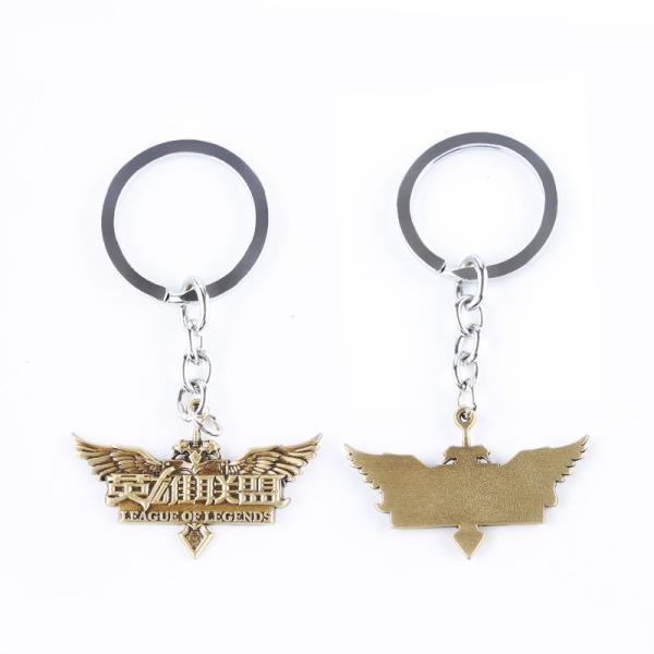 League Of Legends Logo Metal Zinc Alloy Pendants Necklace Set Backpack Decor