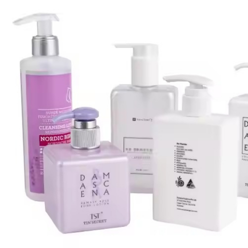 OEM PET ハンドサニタイザーポンプスプレーボトル スクリーン印刷 245ml 250ml 300ml (MC-413)