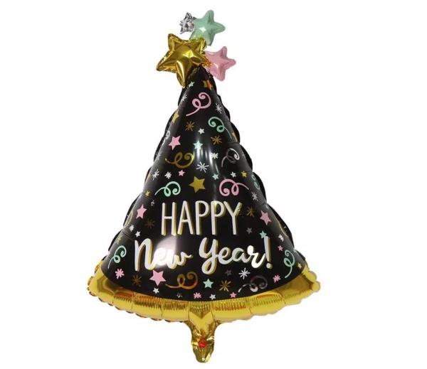 Decorações novas dos balões da árvore dos anos novos felizes do projeto de Wholesal por anos novos Eve Party Supplies