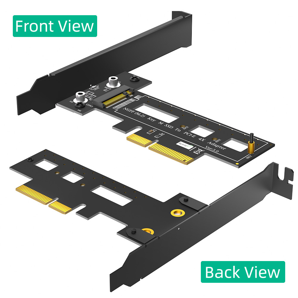 M.2 NGFF PCI-e SSD на PCI Express 3.0 x4 Host Adapter Card - поддержка M.2 PCIe (NVMe или AHCI) типа 2242 2260 2280