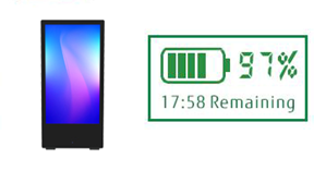 Наружный передвижной 43-дюймовый цифровой плакат с ЖК-дисплеем с аккумулятором