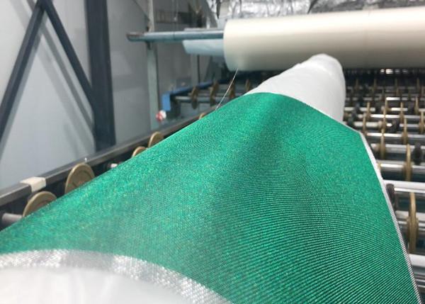 Green Ghost Metal Coated Polymer Fabric For Decorative Glass