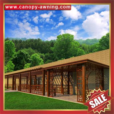 public outdoor garden park rest wood style aluminium aluminum metal grape trellis Pergola vine grids sunshade shelter