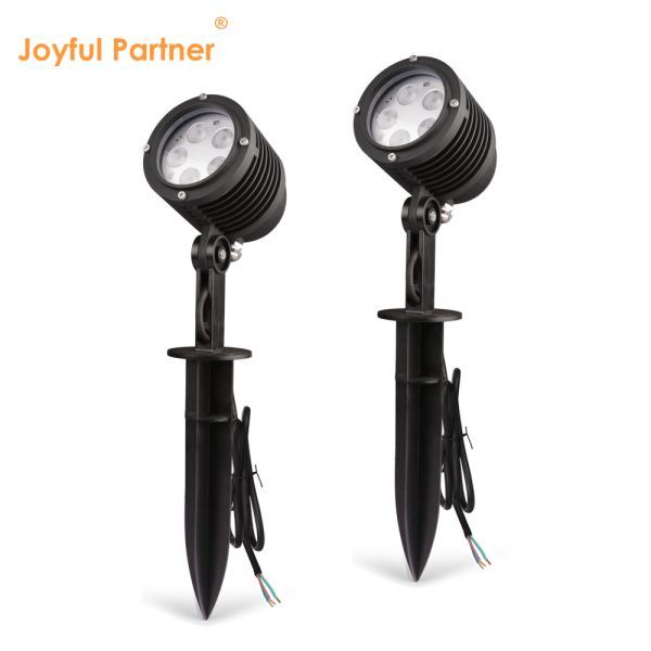 5 Вт наружное покрытие порошковым покрытием Дом с светодиодной одноцветной пластиковой шиной DC24V Садовые ландшафтные прожекторы для деревьев