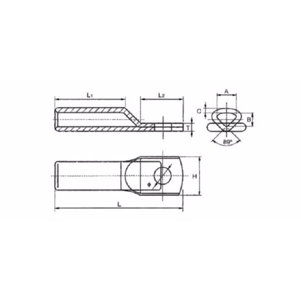 China supplier ALS sector aluminum cable lug foer electric power fittings