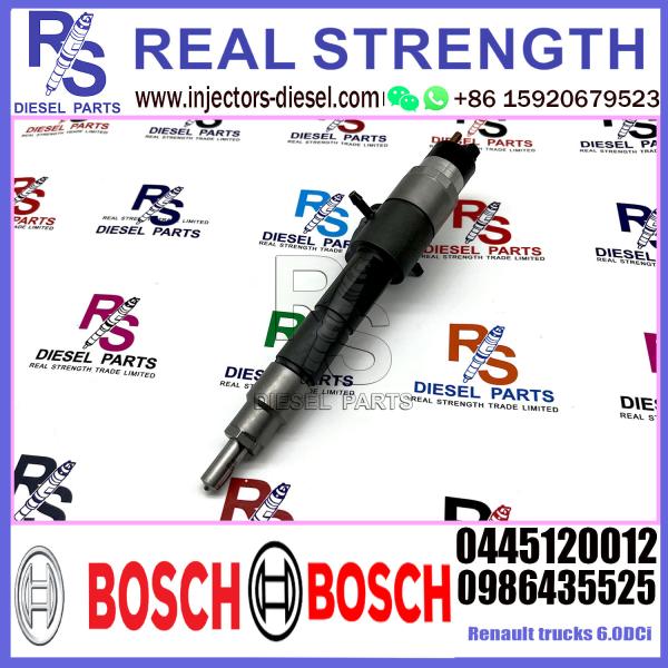 Diesel Common Rail Fuel Injector 0445120012 0986435525 0445120013 5010450532 For Renault  trucks  6.0DCi