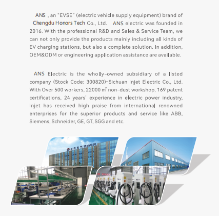 Оружи типа 2 IEC 621962-2 двойные intergated пол-установленный заряжатель AC EV