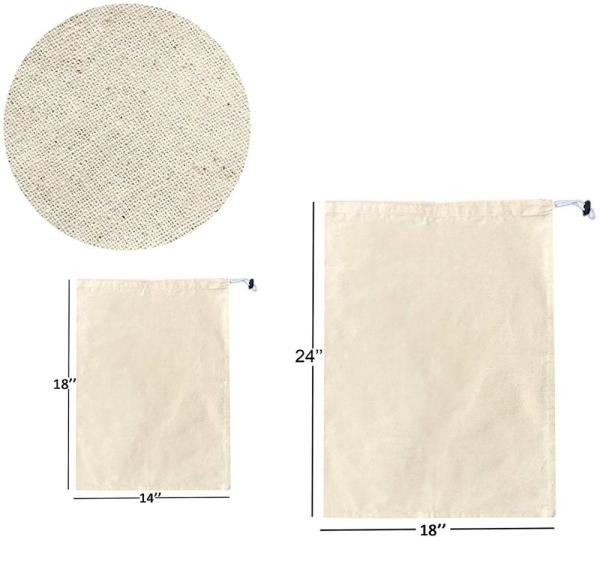Eco Friendly Recycled Shopping Bag ,  Produce Cotton Vegetable Bags Daily Usage