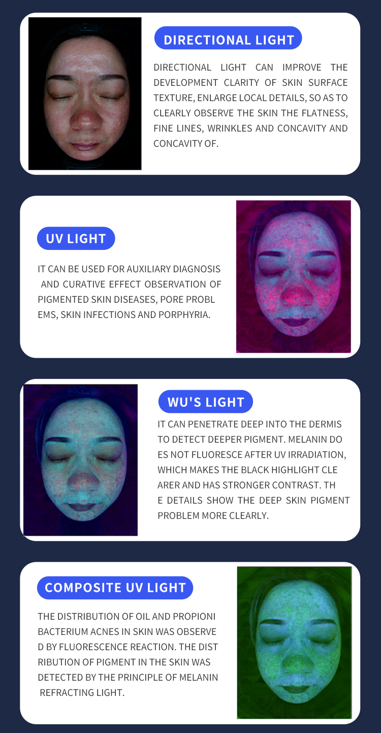 X5 Pro AI Facial Skin Analyzer Multi-spectrum Face Scanner Salon Skin Diagnosis Equipment