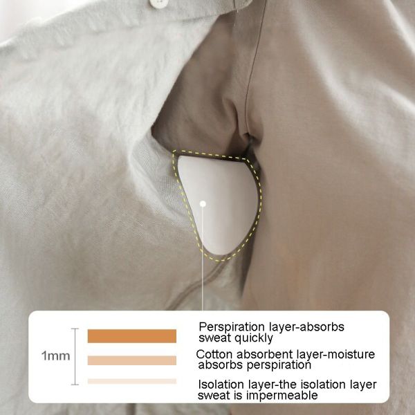 White Disposable Armpit Under Arm Absorbent Pads Cotton Anti Sweat Pad for 11*9.5cm/12.5*9.5cm/12.5*11cm