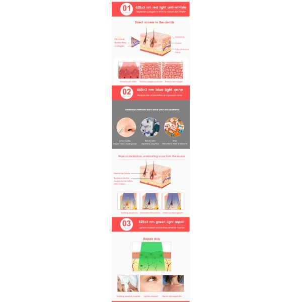 Wrinkles Remove Home Beauty Machine , Photon Ultrasonic Skin Tightening Machine